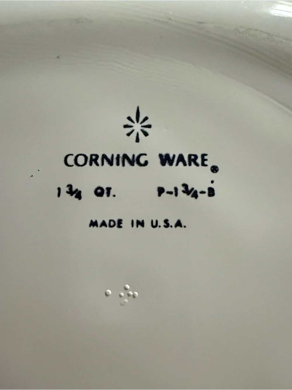 Cornflower Blue by CORNING  WARE 1 3/4  Quart Square Casserole with Lid
